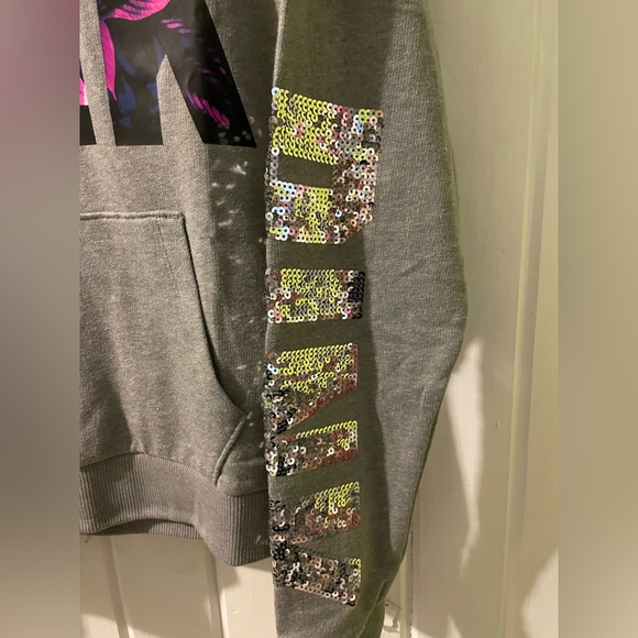 VS. PINK bling 1/4 zip sweatshirt-medium NWT - Picture 4 of 8